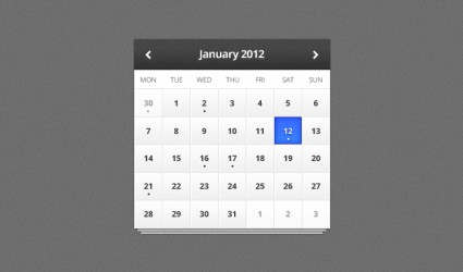 カレンダーの psd ファイル