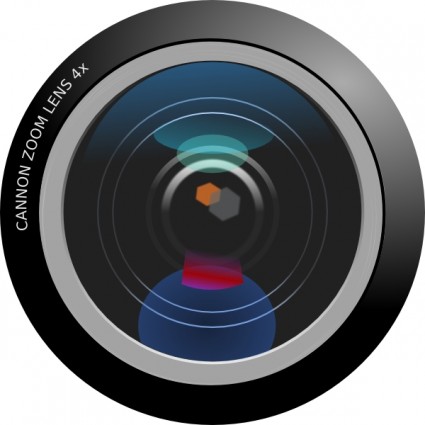 Kamera-Objektiv-ClipArt-Grafik