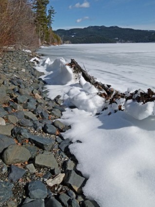 canim 湖の氷の凍結
