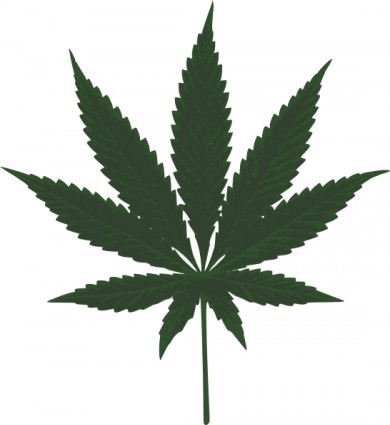 cannabis leafs de clipart