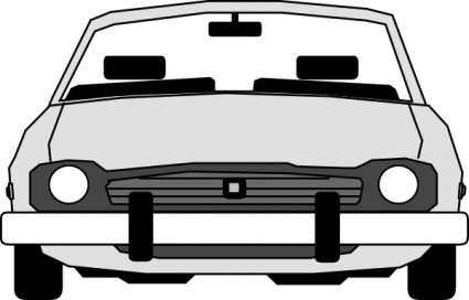clip art de coche vista frontal