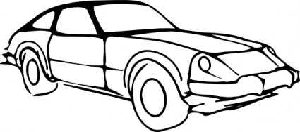 esquema de coche modificado clip art