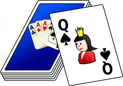 clipart de baralho de cartas