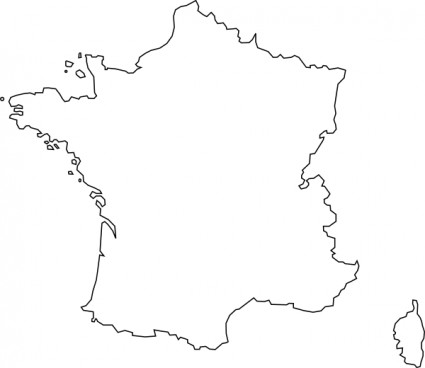 Carte de France ClipArt