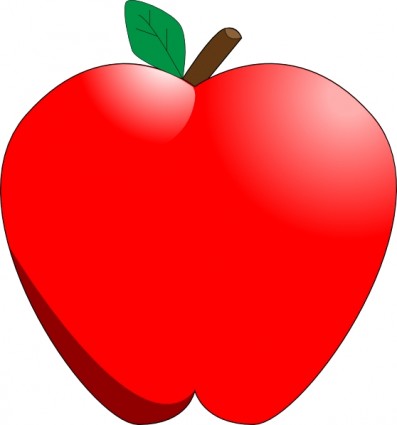 dessin animé clipart d'apple