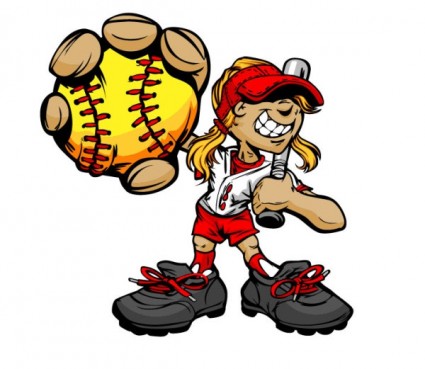 Cartoon Baseball Figures Vector
