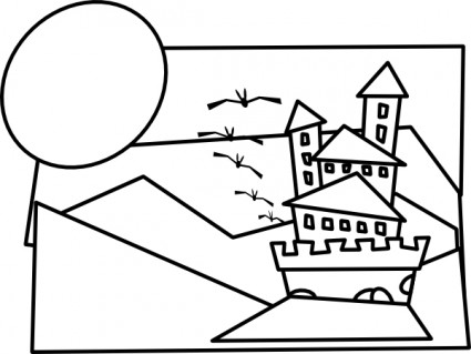 phim hoạt hình lâu đài phác thảo clip nghệ thuật