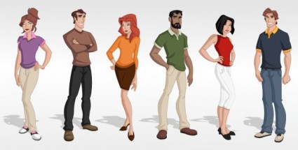 Cartoon Characters Vector
