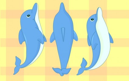 Delfín de dibujos animados