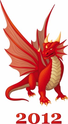 vector de dibujos animados dragon
