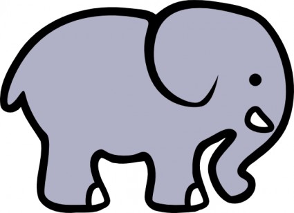 dessin animé clipart d'éléphant