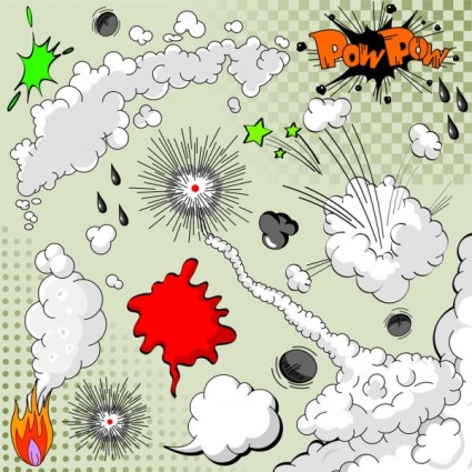 vector de dibujos animados explosión patrón
