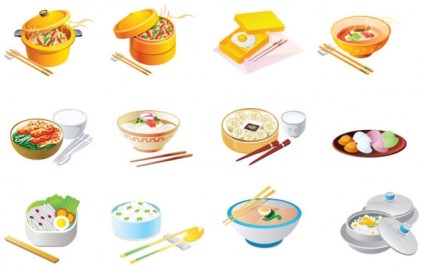 vector de dibujos animados alimentos icono