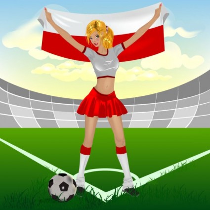 Cartoon Fußball Elemente Vektor