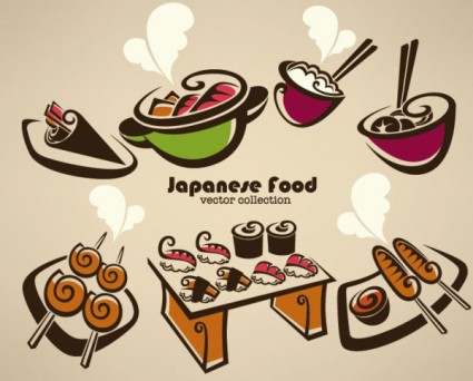 vector de dibujos animados pintados a mano alimentos