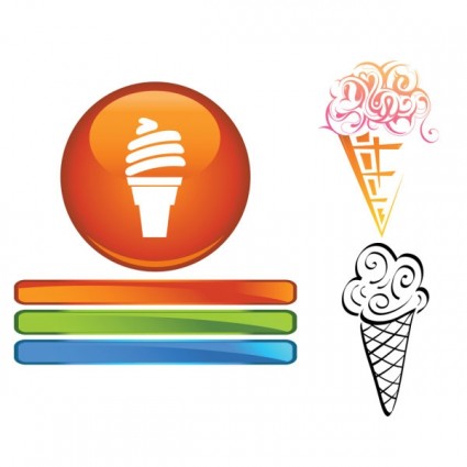Cartoon Ice Cream Vector