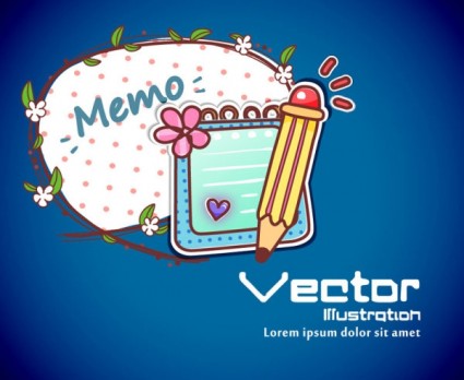 Cartoon Label Background Vector