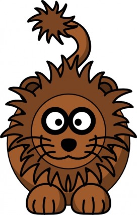 dessin animé lion clipart