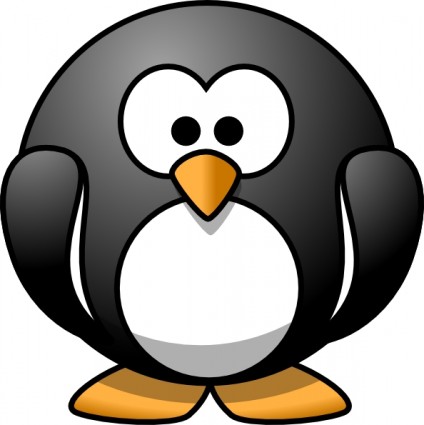 Cartoon-Pinguin-ClipArt-Grafik