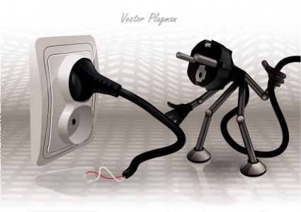 Cartoon Plug Vector