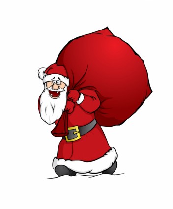 Cartoon vetor de Papai Noel