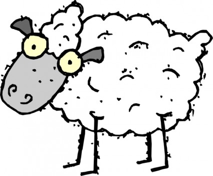 Cartoon ClipArt für Schafe
