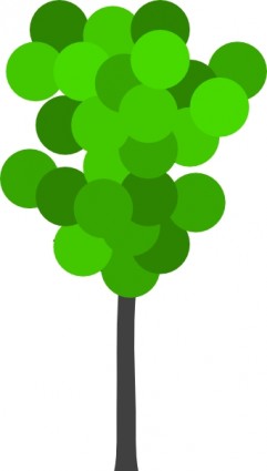 dessin animé clipart d'arbre
