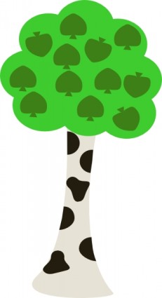 cartone animato albero ClipArt
