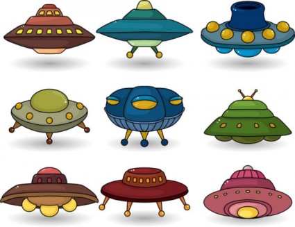 UFO vektör cartoon