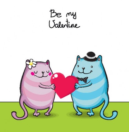 vettoriale illustrator di cartone animato San Valentino