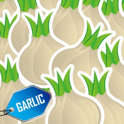 Cartoon Gemüse Hintergrund Vektor