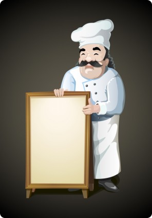vettore cameriere Cartoon