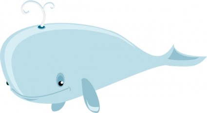 卡通鲸鱼剪贴画