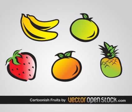 vector de dibujos animados de frutas