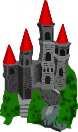 Schloss Farbe ClipArt