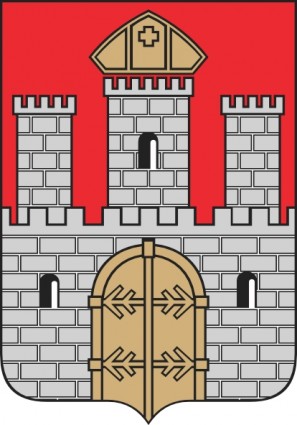 城堡 wloclawek 徽章的剪貼畫