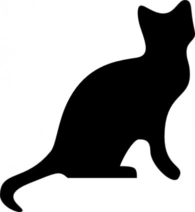 arte de clip de silueta de gato