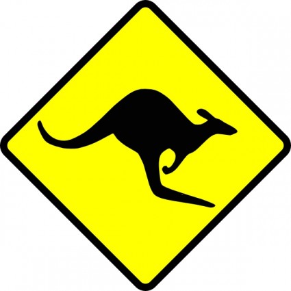 hati-hati kanguru clip art