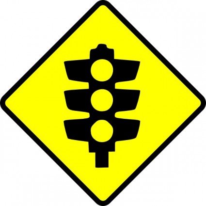 clip art de precaución semáforos