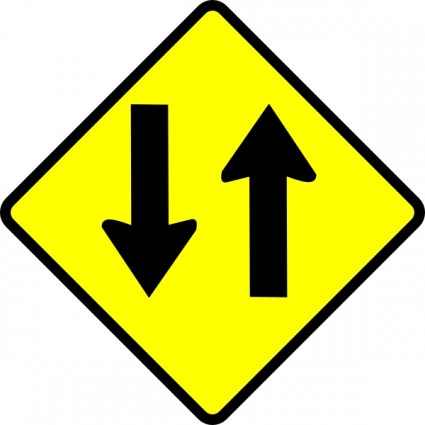 caution สองปะถนนทาง