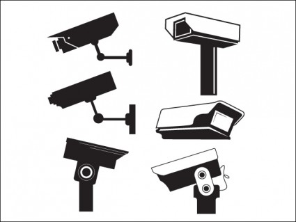 CCTV kamera vector graphics