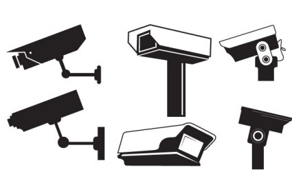 gráficos vectoriales de CCTV cámara