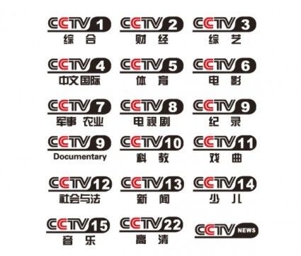 vector logo stazione di CCTV