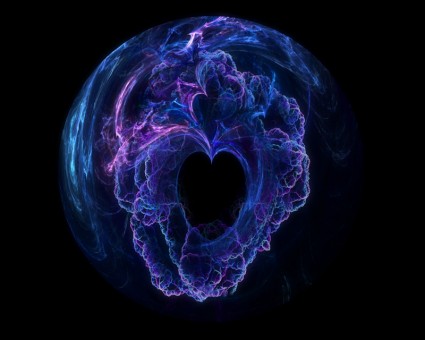 esfera de corazón abstracto de CE
