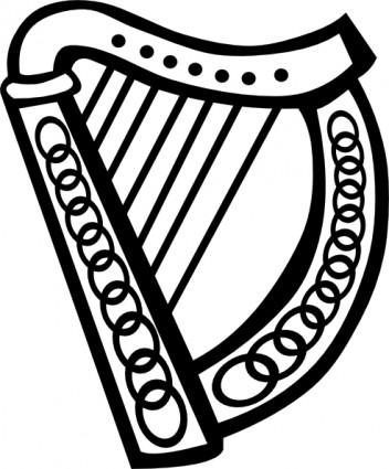 Keltische Harfe-ClipArt