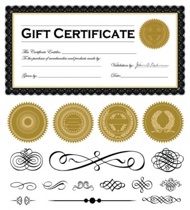 Certificate And Badge Jewelry Box Vector