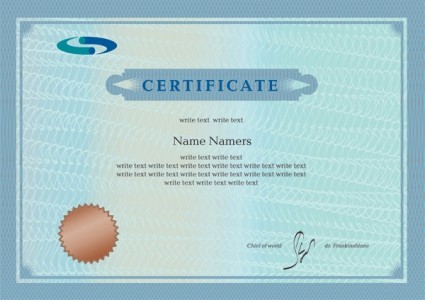 vektor template sertifikat