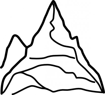 クリップアートの山のチェーン