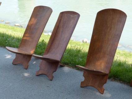 sillas asiento madera