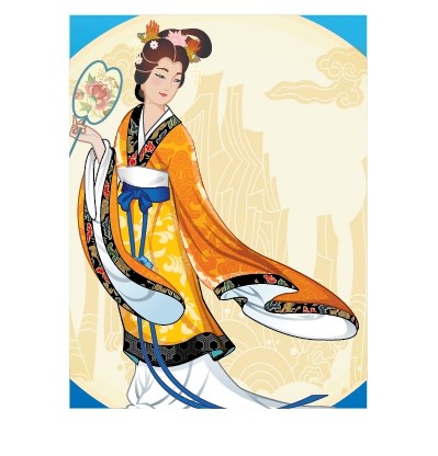 Chang E Ancient People Vector